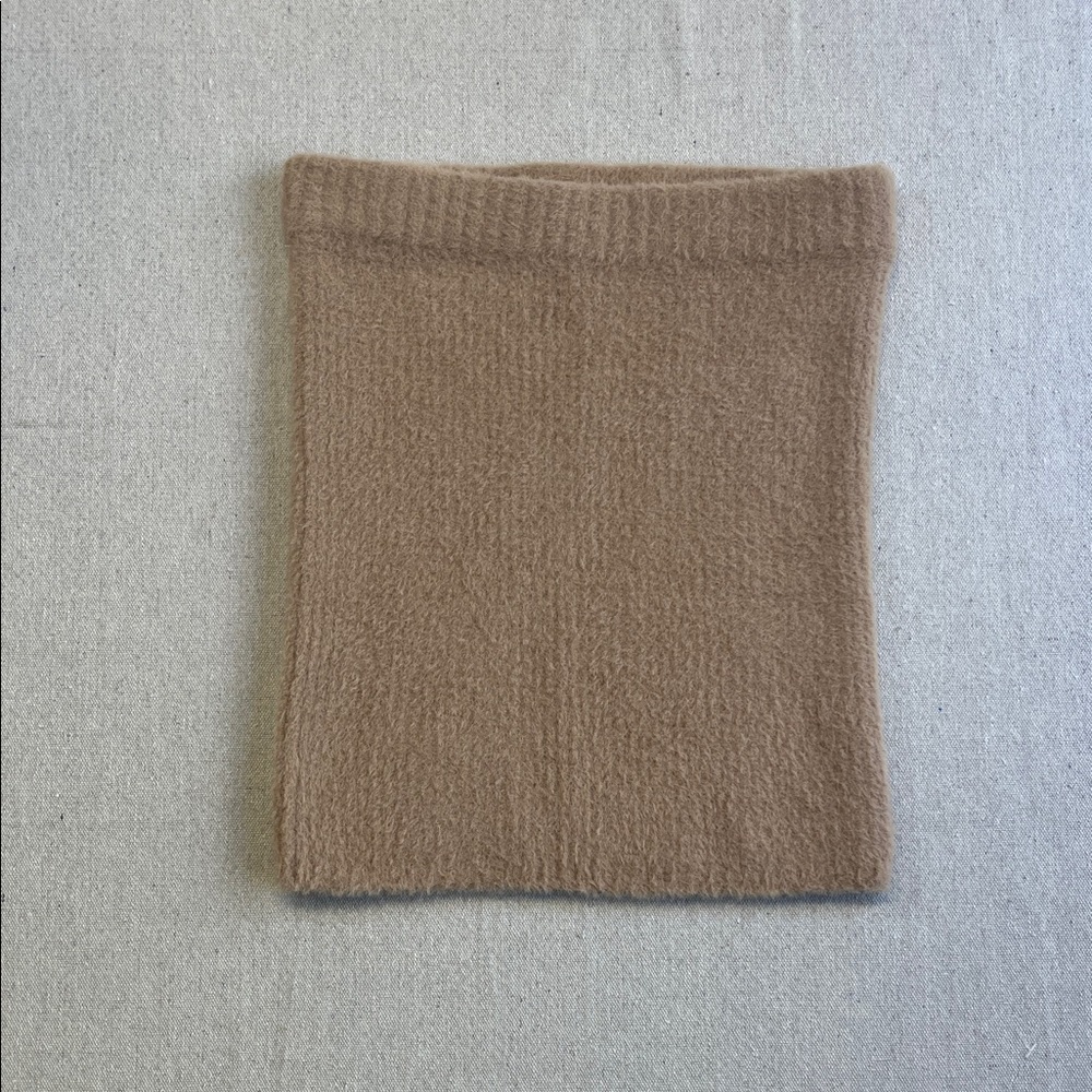 Aerie Cozy Fuzzy Knit Tube Top Sweater Neutral XS NWT